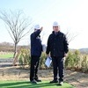 김산 무안군수, ‘늘어지 파크골프장’ 조성 현장 점검