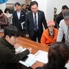 김산 무안군수, 민생회복지원금 지급 현장 점검