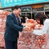 무안군, 양파 소비촉진 운동 민간 기업 확산…신세계푸드 200톤 구매 나서